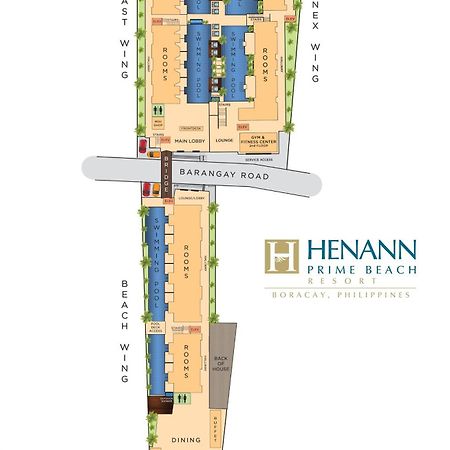 เฮนานน์ ไพรม์ บีช รีสอร์ต Hotel Balabag  ภายนอก รูปภาพ Site Plan